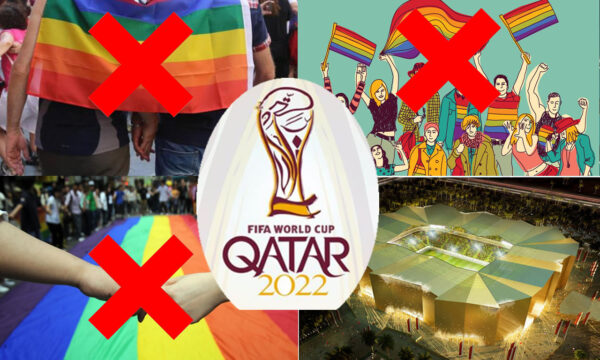 Qatar 2022, vietate le bandiere rainbow